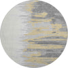 Piper Looms Mayfield Abstract AMF1050 Gray Machine Washable Area Rug Round Main Image