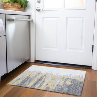 Piper Looms Mayfield Abstract AMF1050 Gray Machine Washable Area Rug Scatter Lifestyle Image Feature