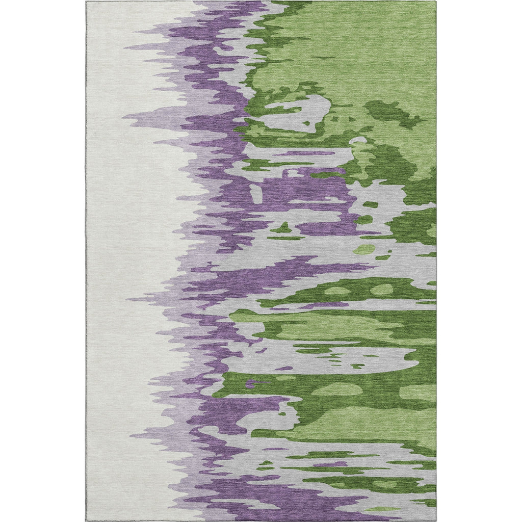Piper Looms Mayfield Abstract AMF1050 Green Machine Washable Area Rug main image