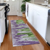 Piper Looms Mayfield Abstract AMF1050 Green Machine Washable Area Rug Runner Lifestyle Image Feature