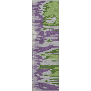 Piper Looms Mayfield Abstract AMF1050 Green Machine Washable Area Rug Runner Main Image