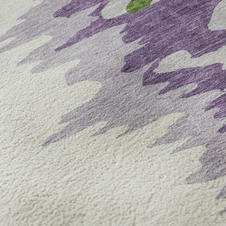 Piper Looms Mayfield Abstract AMF1050 Green Machine Washable Area Rug Swatch Image