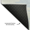 Piper Looms Mayfield Abstract AMF1050 Navy Machine Washable Area Rug Backing Image