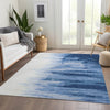 Piper Looms Mayfield Abstract AMF1050 Navy Machine Washable Area Rug Lifestyle Image Feature