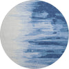 Piper Looms Mayfield Abstract AMF1050 Navy Machine Washable Area Rug Round Main Image