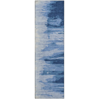 Piper Looms Mayfield Abstract AMF1050 Navy Machine Washable Area Rug Runner Main Image