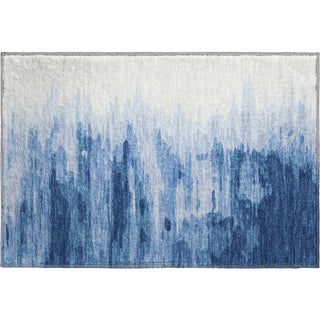 Piper Looms Mayfield Abstract AMF1050 Navy Machine Washable Area Rug Scatter Main Image