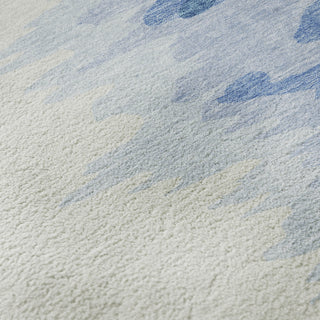 Piper Looms Mayfield Abstract AMF1050 Navy Machine Washable Area Rug Swatch Image