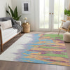 Piper Looms Mayfield Abstract AMF1050 Peach Machine Washable Area Rug Lifestyle Image Feature