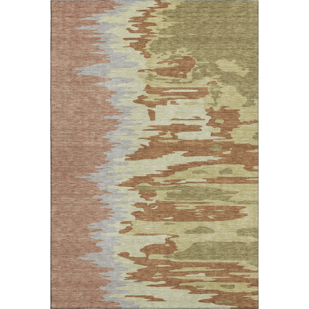 Piper Looms Mayfield Abstract AMF1050 Rust Machine Washable Area Rug main image