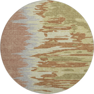 Piper Looms Mayfield Abstract AMF1050 Rust Machine Washable Area Rug Round Main Image
