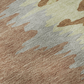 Piper Looms Mayfield Abstract AMF1050 Rust Machine Washable Area Rug Swatch Image