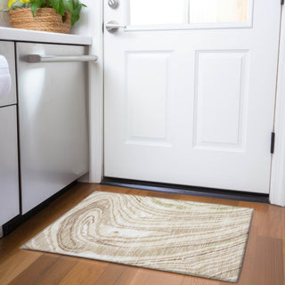 Piper Looms Mayfield Swirls AMF1051 Beige Machine Washable Area Rug Scatter Lifestyle Image Feature