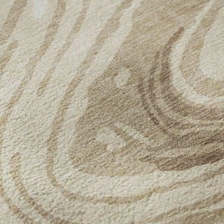 Piper Looms Mayfield Swirls AMF1051 Beige Machine Washable Area Rug Swatch Image