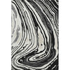 Piper Looms Mayfield Swirls AMF1051 Black Machine Washable Area Rug main image