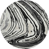 Piper Looms Mayfield Swirls AMF1051 Black Machine Washable Area Rug Round Main Image