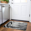 Piper Looms Mayfield Swirls AMF1051 Black Machine Washable Area Rug Scatter Lifestyle Image Feature
