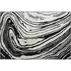 Piper Looms Mayfield Swirls AMF1051 Black Machine Washable Area Rug Scatter Main Image