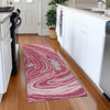 Piper Looms Mayfield Swirls AMF1051 Blush Machine Washable Area Rug Runner Lifestyle Image Feature