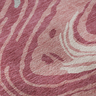 Piper Looms Mayfield Swirls AMF1051 Blush Machine Washable Area Rug Swatch Image