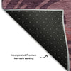 Piper Looms Mayfield Swirls AMF1051 Garnet Machine Washable Area Rug Backing Image