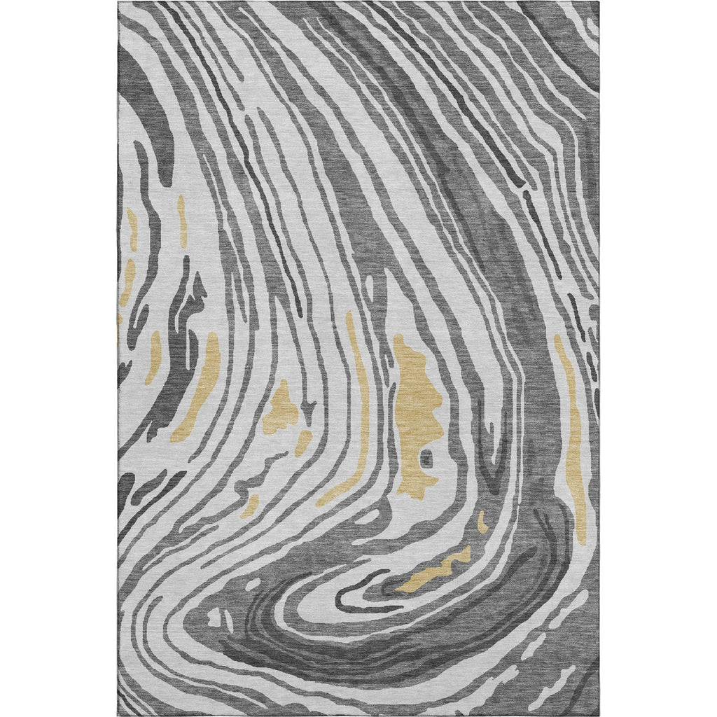 Piper Looms Mayfield Swirls AMF1051 Gray Machine Washable Area Rug main image