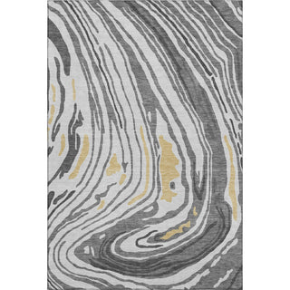 Piper Looms Mayfield Swirls AMF1051 Gray Machine Washable Area Rug main image