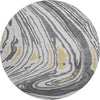 Piper Looms Mayfield Swirls AMF1051 Gray Machine Washable Area Rug Round Main Image