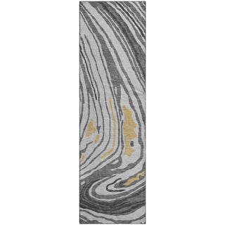 Piper Looms Mayfield Swirls AMF1051 Gray Machine Washable Area Rug Runner Main Image