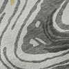 Piper Looms Mayfield Swirls AMF1051 Gray Machine Washable Area Rug Swatch Image