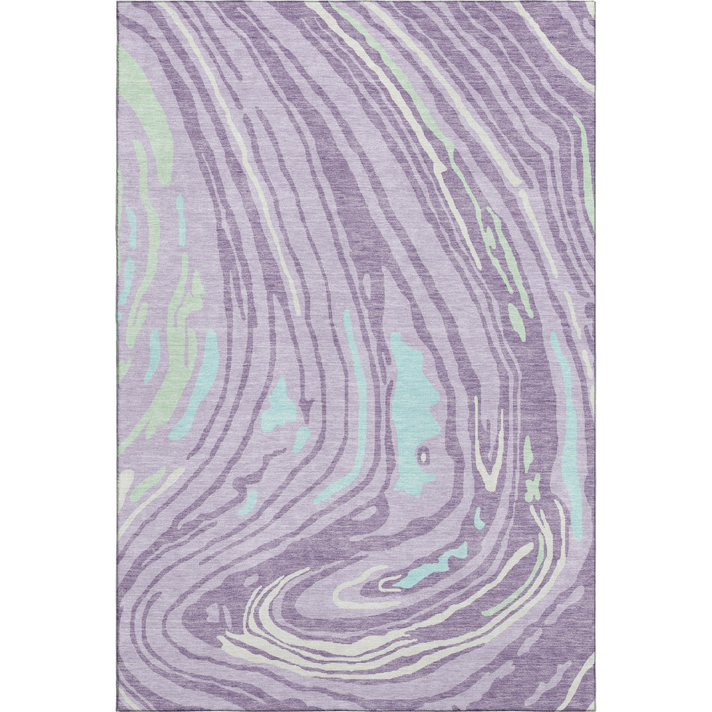 Piper Looms Mayfield Swirls AMF1051 Lavender Machine Washable Area Rug main image