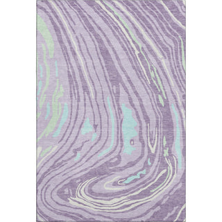 Piper Looms Mayfield Swirls AMF1051 Lavender Machine Washable Area Rug main image