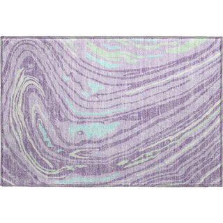 Piper Looms Mayfield Swirls AMF1051 Lavender Machine Washable Area Rug Scatter Main Image