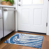 Piper Looms Mayfield Swirls AMF1051 Navy Machine Washable Area Rug Scatter Lifestyle Image Feature