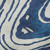 Piper Looms Mayfield Swirls AMF1051 Navy Machine Washable Area Rug Swatch Image