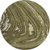 Piper Looms Mayfield Swirls AMF1051 Olive Machine Washable Area Rug Round Main Image