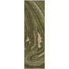 Piper Looms Mayfield Swirls AMF1051 Olive Machine Washable Area Rug Runner Main Image