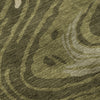 Piper Looms Mayfield Swirls AMF1051 Olive Machine Washable Area Rug Swatch Image
