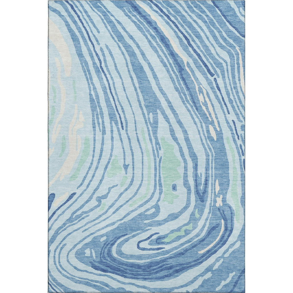 Piper Looms Mayfield Swirls AMF1051 Sky Machine Washable Area Rug main image