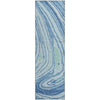 Piper Looms Mayfield Swirls AMF1051 Sky Machine Washable Area Rug Runner Main Image