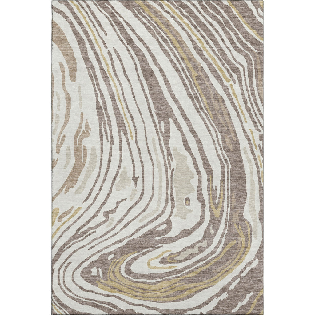 Piper Looms Mayfield Swirls AMF1051 Taupe Machine Washable Area Rug main image