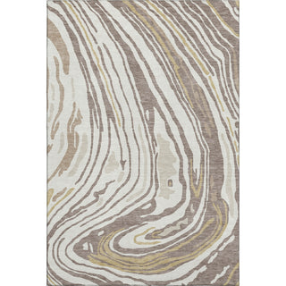 Piper Looms Mayfield Swirls AMF1051 Taupe Machine Washable Area Rug main image