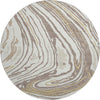 Piper Looms Mayfield Swirls AMF1051 Taupe Machine Washable Area Rug Round Main Image