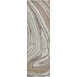 Piper Looms Mayfield Swirls AMF1051 Taupe Machine Washable Area Rug Runner Main Image