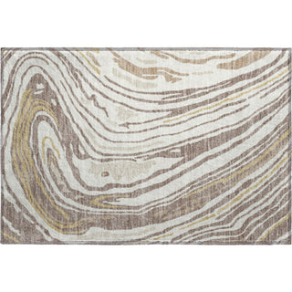 Piper Looms Mayfield Swirls AMF1051 Taupe Machine Washable Area Rug Scatter Main Image