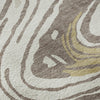 Piper Looms Mayfield Swirls AMF1051 Taupe Machine Washable Area Rug Swatch Image