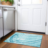 Piper Looms Mayfield Swirls AMF1051 Turquoise Machine Washable Area Rug Scatter Lifestyle Image Feature