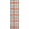 Piper Looms Mayfield Plaid AMF1052 Coral Machine Washable Area Rug Runner Main Image