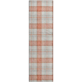Piper Looms Mayfield Plaid AMF1052 Coral Machine Washable Area Rug Runner Main Image
