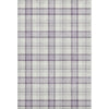 Piper Looms Mayfield Plaid AMF1052 Lavender Machine Washable Area Rug main image